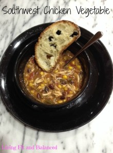Southwest Chicken Vegetable Soup 